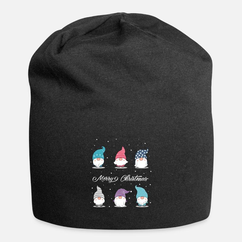 Weihnachten Wichtel - Jersey-Beanie - Schwarz