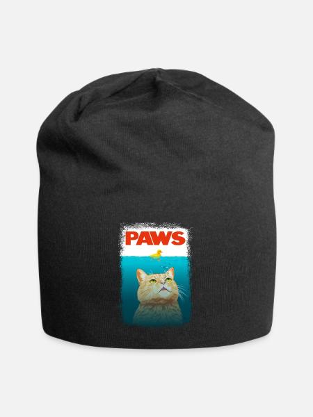 Shark Cat - Jersey-Beanie - Schwarz