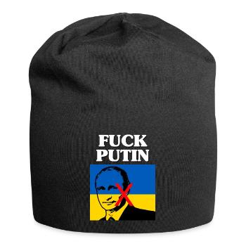 Ukraine Poutine - Bonnet en jersey - noir - Devant