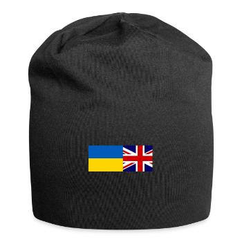 solidarité avec l’Ukraine - Bonnet en jersey - noir - Devant