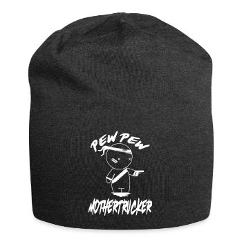PEW PEW Mothertrucker - Jersey-Beanie - Anthrazit - Vorne