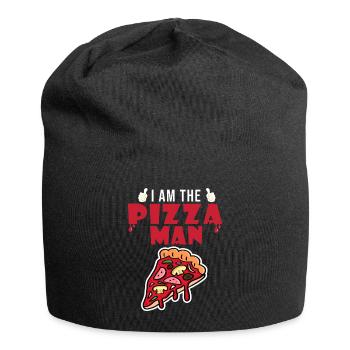 i am the pizza man food - Jersey Beanie - black - Front