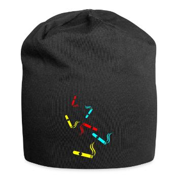 Zigarre Symbol - Jersey-Beanie - Schwarz - Vorne
