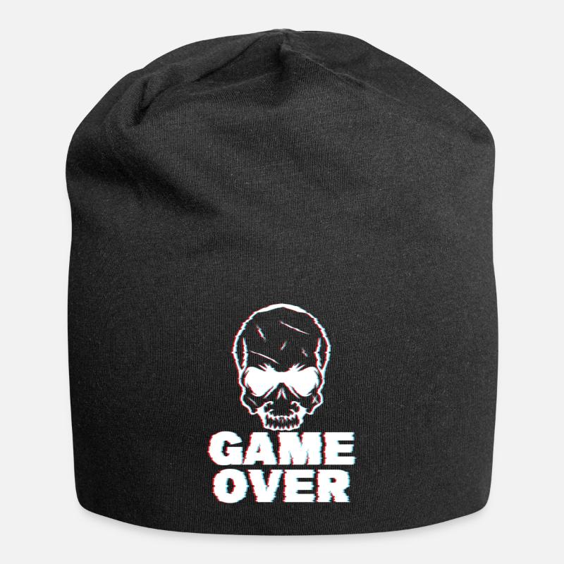 Game Over Glitch - Jersey-Beanie - Schwarz