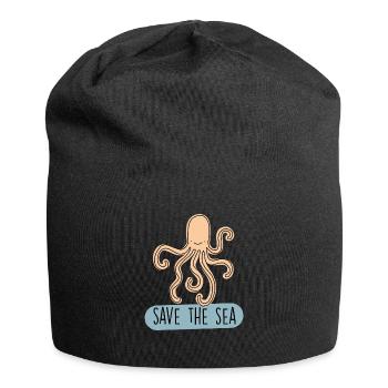 Save the sea - Environmental protection and marine protection - Jersey Beanie - black - Front