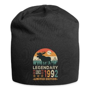 1992 Legendäres Jubiläum geboren 1992 - Jersey-Beanie - Schwarz - Vorne