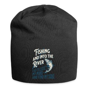 ANGELN UND MEINE SEELE FINDEN - Jersey-Beanie - Schwarz - Vorne