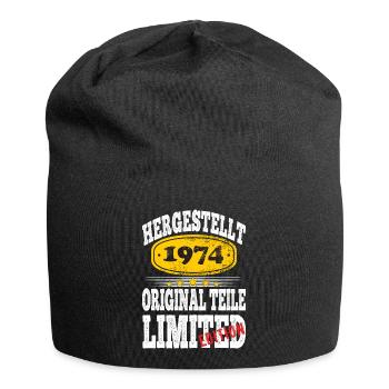 Hergestellt 1974 - Jersey-Beanie - Schwarz - Vorne