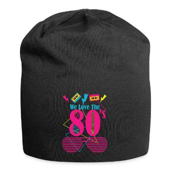 80's love - Jersey-Beanie - Schwarz - Vorne