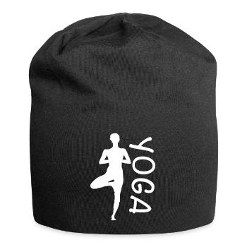 Exercice de yoga pour une séance d’entraînement - Bonnet en jersey - noir - Devant