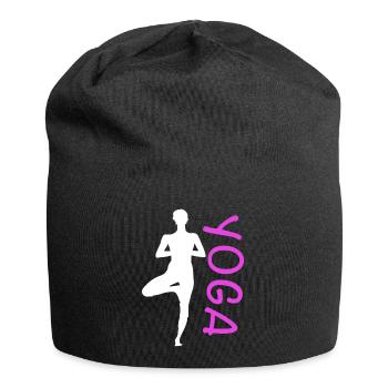 Exercice de yoga pour une séance d’entraînement - Bonnet en jersey - noir - Devant