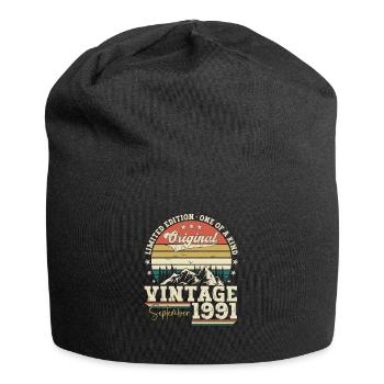 Septembre Né 1991 31ème anniversaire Cadeau - Bonnet en jersey - noir - Devant