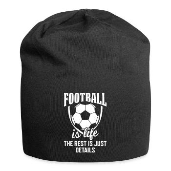 Football is life the rest is just details - Jersey Beanie - black - Front