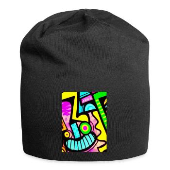 urban mad faces - Jersey Beanie - black - Front