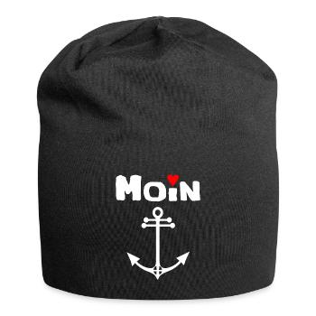 Côte Mer Accueil Ancre Moin Idées cadeaux Mer du Nord - Bonnet en jersey - noir - Devant