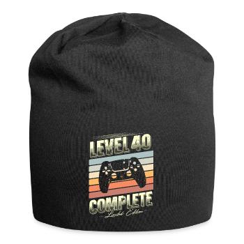 40th Birthday Level 40 Complete Limited Edition - Jersey Beanie - black - Front