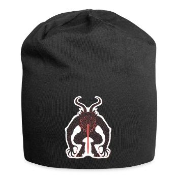 Krampus Anti-Weihnachtsdämon - Jersey-Beanie - Schwarz - Vorne