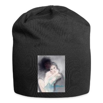 love yourself - Jersey Beanie - black - Front