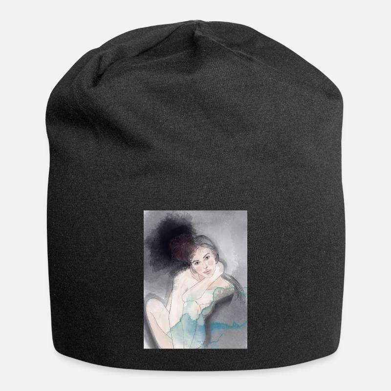 liebe dich selbst - Jersey-Beanie - Schwarz