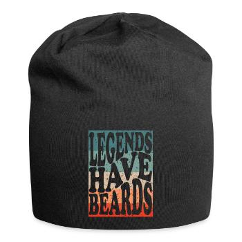 Legends wear beards - Jersey Beanie - black - Front