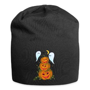 Fête de la citrouille - Bonnet en jersey - noir - Devant