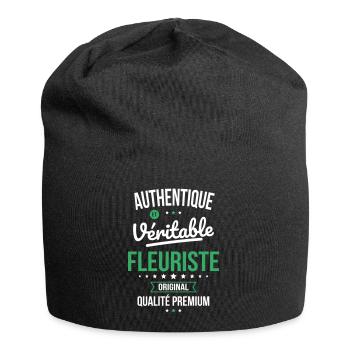 Authentique et véritable fleuriste - Original - Bonnet en jersey - noir - Devant