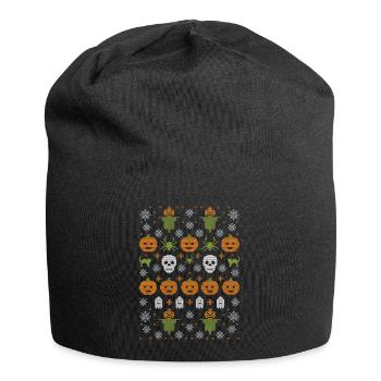 Happy Halloween Ugly - Jersey Beanie - black - Front