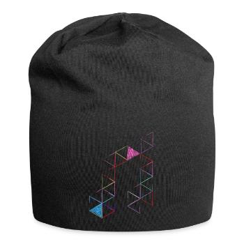 MLove Farbenfroh - Jersey-Beanie - Schwarz - Vorne