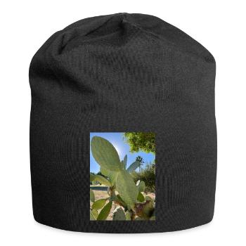 Kaktus - Jersey-Beanie - Schwarz - Vorne