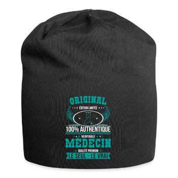 Authentique et véritable médecin - Original - Bonnet en jersey - noir - Devant