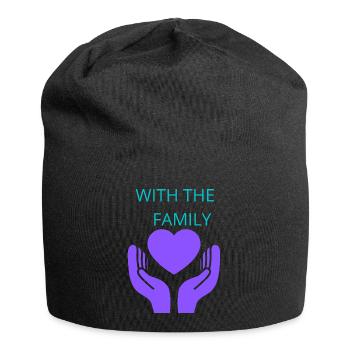with the family ,family reunion - Jersey Beanie - black - Front