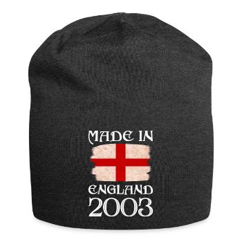 Made in England 2003 - St George's Day - English - Jersey Beanie - charcoal grey - Front
