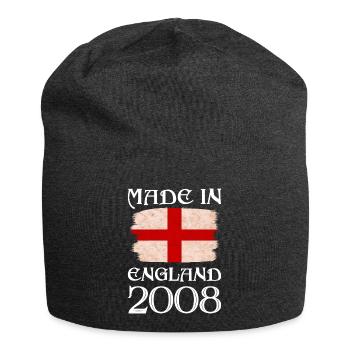 Made in England 2008 - St George's Day - English - Jersey Beanie - charcoal grey - Front