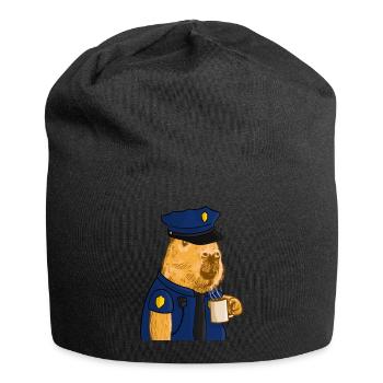 Capybara Police - Bonnet en jersey - noir - Devant