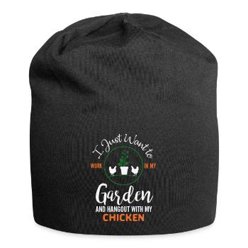 Hobby gardeners, fruit and vegetable gardeners - Jersey Beanie - black - Front