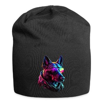 Belgian Malinois Dogs Belgian Malinoiss - Jersey-Beanie - Schwarz - Vorne