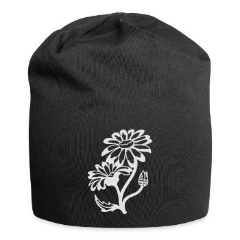 Simple daisyes - Jersey Beanie - black - Front