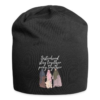 Sisterhood - stay together - pray together - white - Jersey Beanie - black - Front