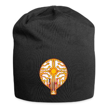 Nanochip - Jersey-Beanie - Schwarz - Vorne
