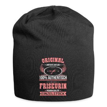 Hairdresser - Original 100% authentic unique piece - Jersey Beanie - black - Front