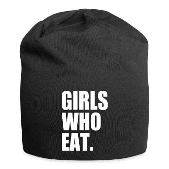 Girls who eat - Jersey-Beanie - Schwarz - Vorne