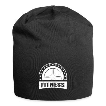 Fitness Hantel Weis - Jersey-Beanie - Schwarz - Vorne