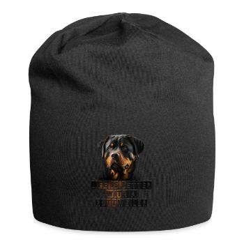Rottweiler - Jersey-Beanie - Schwarz - Vorne