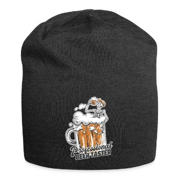 Bier-Tester - Jersey-Beanie - Anthrazit - Vorne