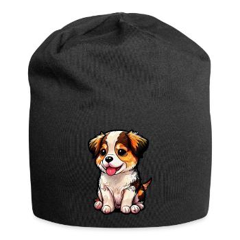 Doggy's charm, sweet snuffle - Jersey Beanie - black - Front