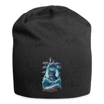 Cat - Jersey Beanie - black - Front