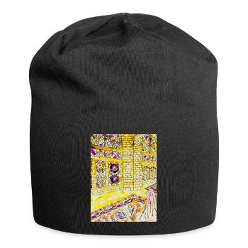 Morgengebet - Jersey-Beanie - Schwarz - Vorne