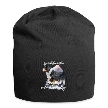 Bouvier bernois - Bonnet en jersey - noir - Devant