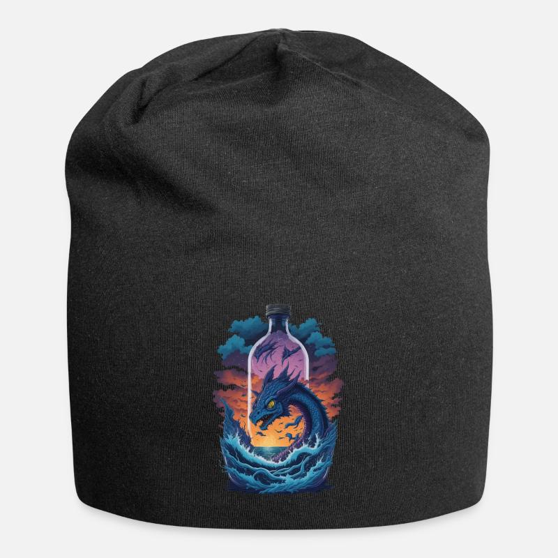Dragon - Bonnet en jersey - noir