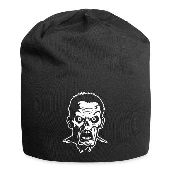 Zombie Untoter Halloween Horror - Jersey-Beanie - Schwarz - Vorne